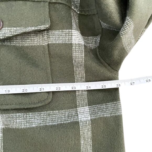 EUC Sonoma Green Plaid Flannel Shacket Womens XXL Outdoor Thermal Jacket‎ $74 - Picture 9 of 11